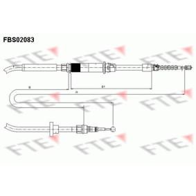 Handbremsseil 9250083 von FTE günstig für 27,83 € online kaufen