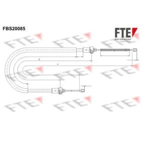 Handbremsseil für DACIA von FTE