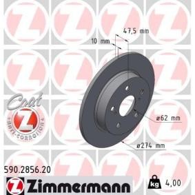 Bremsscheibe 590.2856.20 von ZIMMERMANN günstig für 53,18 € online kaufen