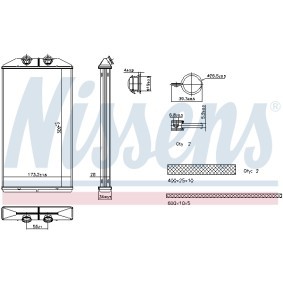 Compre Radiador de calefacción de NISSENS online para Daily VI Furgón a precios moderados