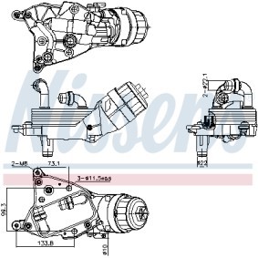 Ölkühler 91349 für LANCIA