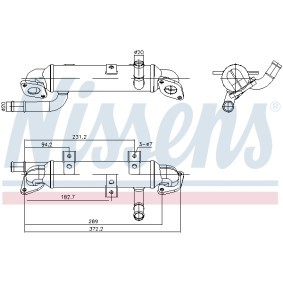Compre Radiador de gases de escape (EGR) de NISSENS online para SHARAN (7M8, 7M9, 7M6) a preços moderados