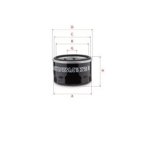 Ölfilter S 3759 R für SUZUKI
