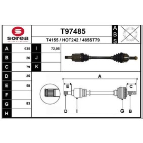 Acquista Semiasse da EAI T97485 a buon mercato per soli 120,57 €