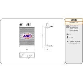 Acquista Scambiatore calore per riscaldamento abitacolo da AHE 95846 a buon mercato per soli 88,81 €
