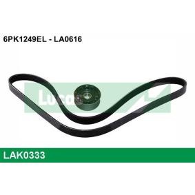 Achetez des Jeu de courroies trapézoïdales à nervures LUCAS LAK0333 à prix pour 33,14 €
