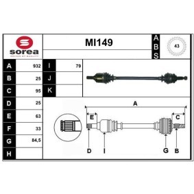 Antriebswelle MI149