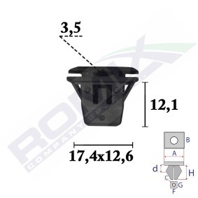 Comprar Clip, listón de ROMIX C70632 a bajo precio de 0,51 €