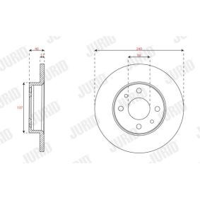 Comprar Disco de freno de JURID 563350JC a bajo precio de 31,63 €