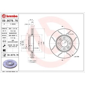 Bremsscheibe für LADA von BREMBO