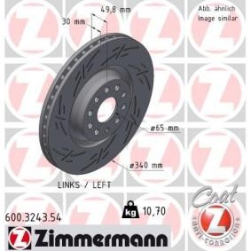 Achetez des Disque de frein ZIMMERMANN 600.3243.54 à prix pour 170,91 €