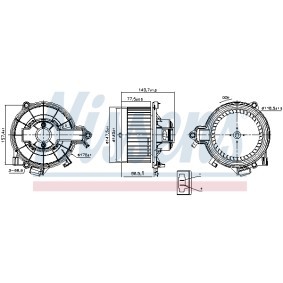 Achetez des Pulseur d'air habitacle NISSENS 87616 à prix pour 68,17 €