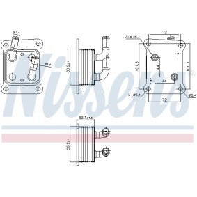 Acquista Radiatore olio da NISSENS online per TACOMA Pick-up (_N3_) a prezzi moderati