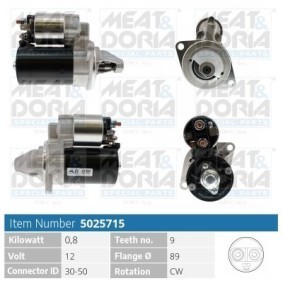 Compre Motor de arranque de MEAT & DORIA online para MINI Cabriolet (XN) a preços moderados
