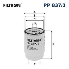 Achetez des Filtre à carburant FILTRON PP 837/3 à prix pour 49,43 €