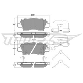 Acquista Kit pastiglie freni da TOMEX brakes TX 17-481 a buon mercato per soli 38,06 €