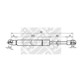 Acquista Ammortizzatore pneumatico cofano motore da MAPCO 91815 a buon mercato per soli 9,88 €