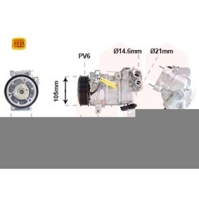 Klimakompressor 0901K703 für OPEL