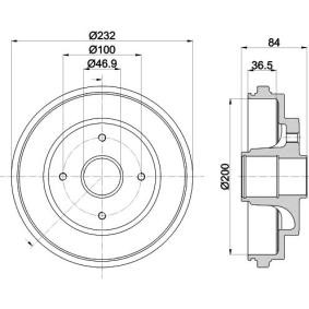 Bremstrommel für SUZUKI von MINTEX