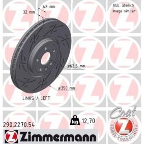 Bremsscheibe 290.2270.54 von ZIMMERMANN günstig für 189,51 € online kaufen