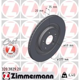 Bremsscheibe 320.3829.20 von ZIMMERMANN günstig für 69,15 € online kaufen