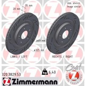Bremsscheibe 320.3829.53 von ZIMMERMANN günstig für 122,23 € online kaufen