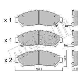 Bremsbeläge 22-1291-0