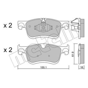 Compre Pastilhas de travão da METELLI 22-1349-0 a um preço baixo por 38,09 €