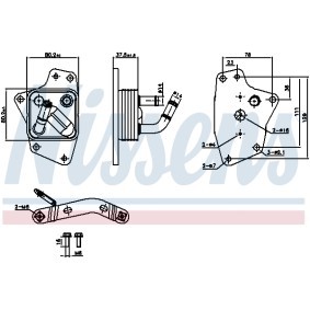 Achetez des Radiateur d'huile NISSENS 91444 à prix pour 56,70 €