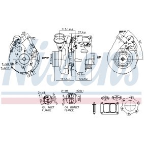 Comprar Turbocompresor de NISSENS 93617 a bajo precio de 702,42 €