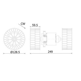 Innenraumgebläse von MAHLE ORIGINAL AB 323 000S