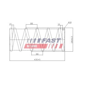 Fahrwerksfeder FT12281K von FAST günstig für 56,04 € online kaufen