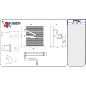 Verdampfer, Klimaanlage 540062