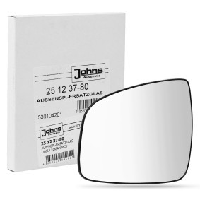 Spiegelglas, Außenspiegel 25 12 37-80 von JOHNS günstig für 9,32 € online kaufen