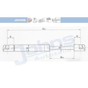 Köp Gasfjäder till baklucka av JOHNS 57 06 95-92 till det låga priset 272,37 kr