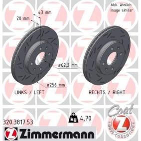 Bremsscheibe 320.3817.53 von ZIMMERMANN günstig für 86,63 € online kaufen