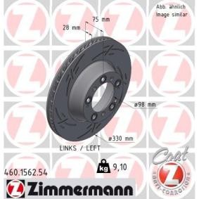 Bremsscheibe 460.1562.54 von ZIMMERMANN günstig für 198,74 € online kaufen