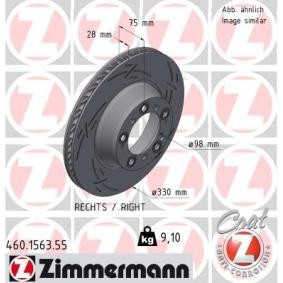 Bremsscheibe 460.1563.55 von ZIMMERMANN günstig für 198,74 € online kaufen