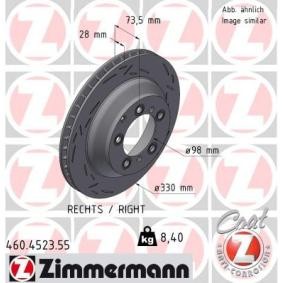 Bremsscheibe 460.4523.55 von ZIMMERMANN günstig für 167,04 € online kaufen