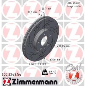 Comprar Disco de freno de ZIMMERMANN 600.3249.54 a bajo precio de 148,04 €