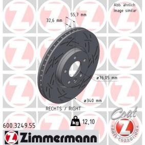 Comprar Disco de freno de ZIMMERMANN 600.3249.55 a bajo precio de 148,04 €