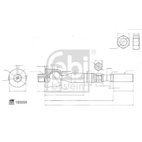 Axialgelenk, Spurstange 185059