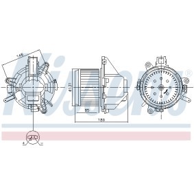 Achetez des Pulseur d'air habitacle NISSENS 87608 à prix pour 165,42 €