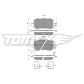 Acquista Kit pastiglie freni da TOMEX brakes TX 60-44 a buon mercato per soli 30,81 €