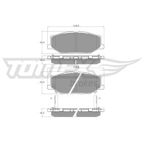 Acquista Kit pastiglie freni da TOMEX brakes TX 60-56 a buon mercato per soli 28,58 €