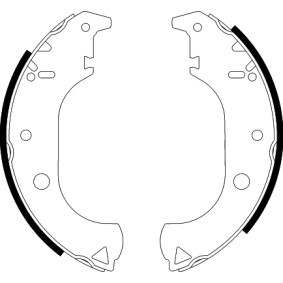 Bremsbackensatz für CADILLAC von HELLA
