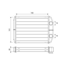 Acquista Scambiatore calore per riscaldamento abitacolo da VALEO 811622 a buon mercato per soli 76,74 €