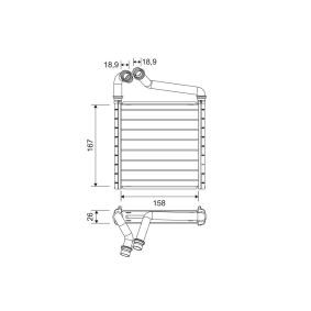 Wärmetauscher, Innenraumheizung 811633 von VALEO günstig für 71,73 € online kaufen