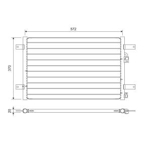 Klimakondensator 822736 für SEAT