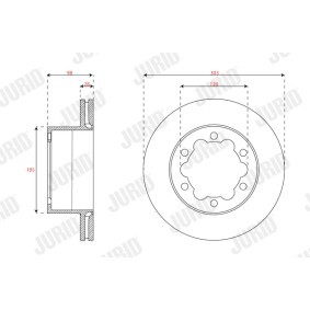 Acquista Disco freno da JURID 563750JC-1 a buon mercato per soli 63,48 €